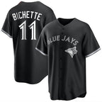 Choea T.Blue Jays #11 Bo Bichette Player Black Home Game Stitched Jerseys