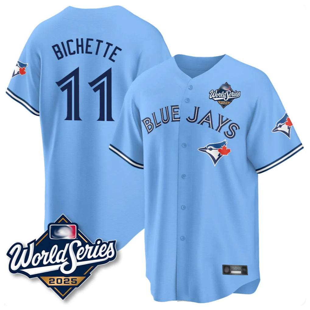 Choea T.Blue Jays #11 Bo Bichette Player Blue 2025 World Series Game Stitched Jerseys