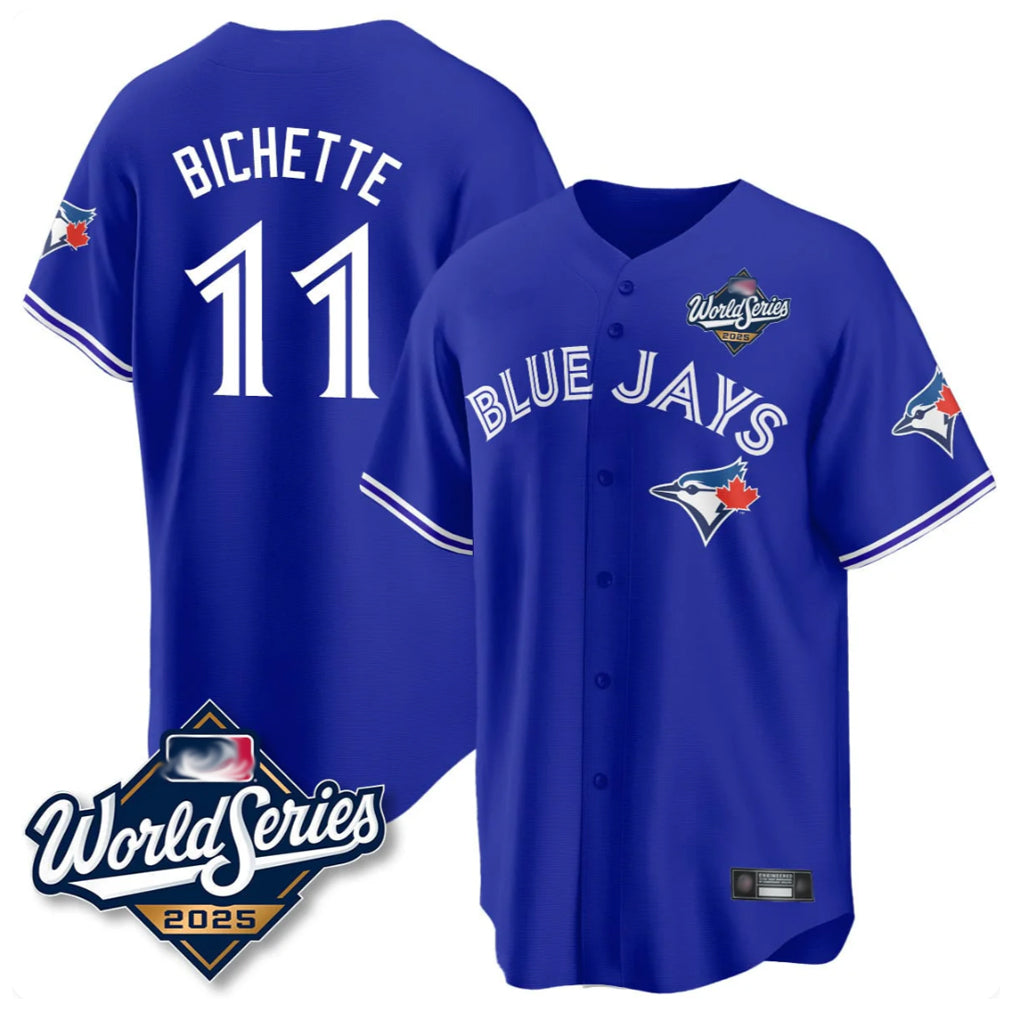 Choea T.Blue Jays #11 Bo Bichette Player Blue 2025 World Series Rush Limited Stitched Jerseys