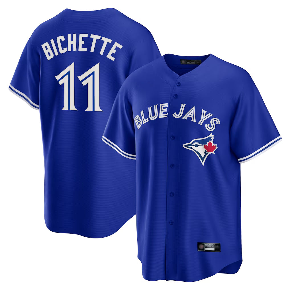 Choea T.Blue Jays #11 Bo Bichette Player Blue Rush Limited Stitched Jerseys