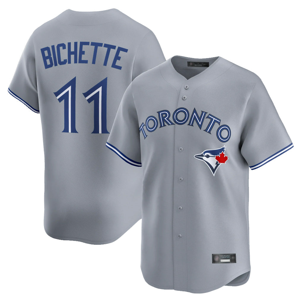 Choea T.Blue Jays #11 Bo Bichette Player Gray Home Limited Stitched Jerseys