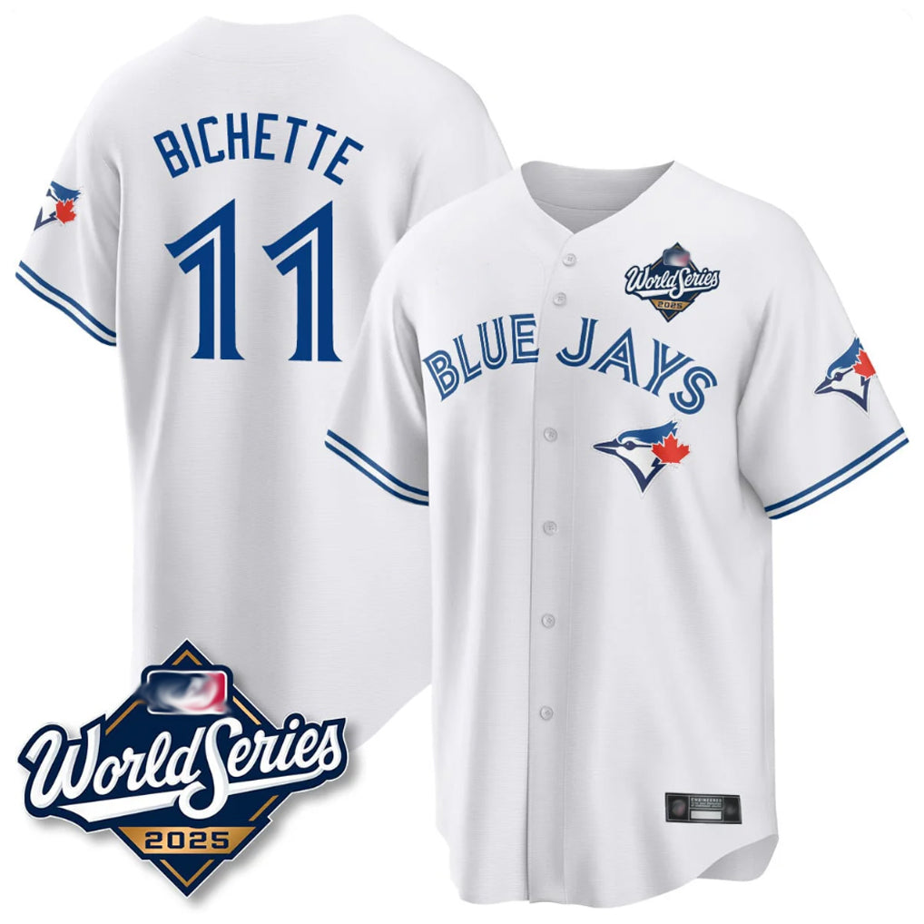 Choea T.Blue Jays #11 Bo Bichette Player White 2025 World Series Game Stitched Jerseys
