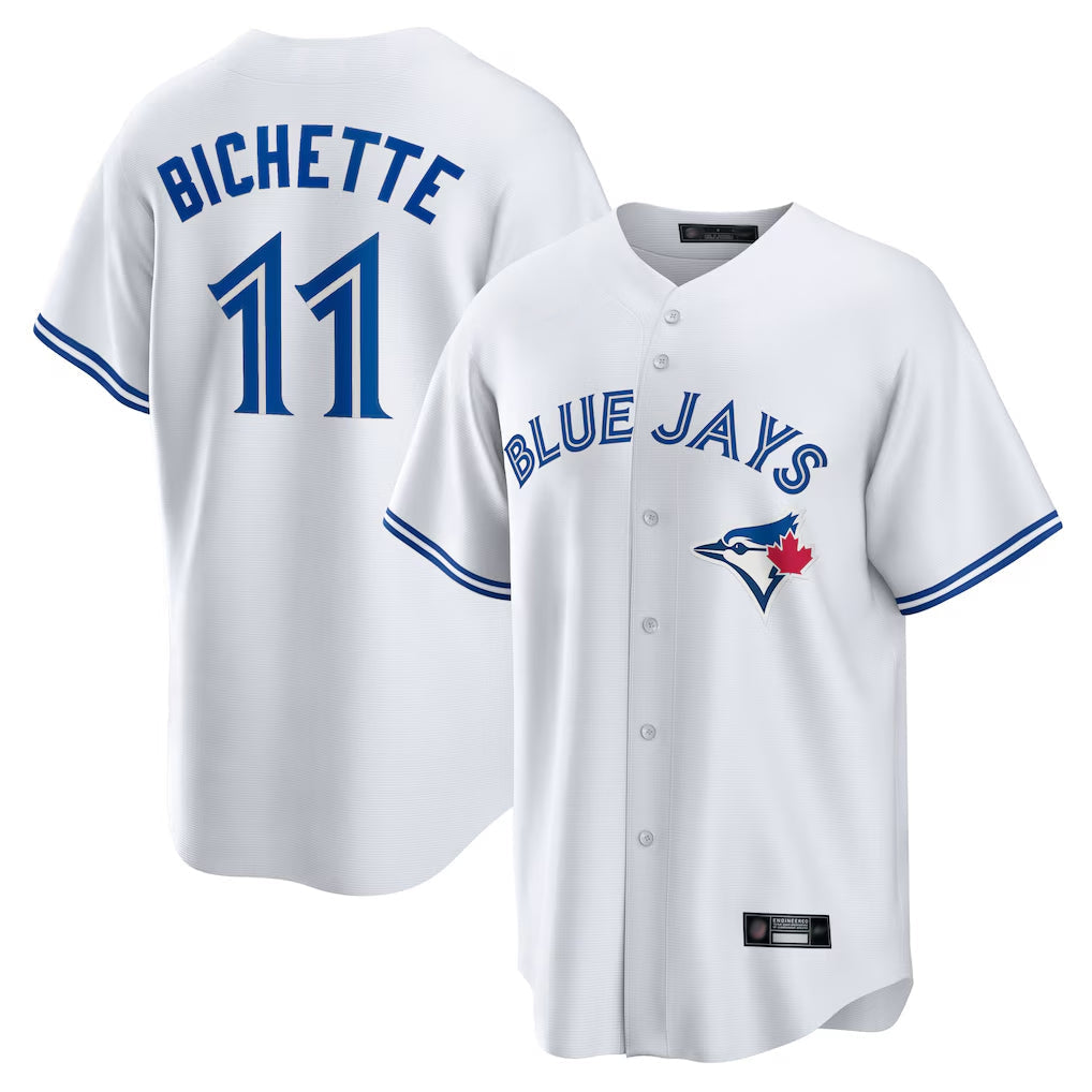 Choea T.Blue Jays #11 Bo Bichette Player White Home Limited Stitched Jerseys