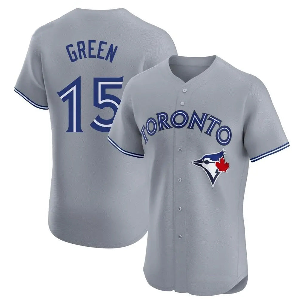 Choea T.Blue Jays #15 Chad Green Player Gray Home Elite Limited Stitched Jerseys