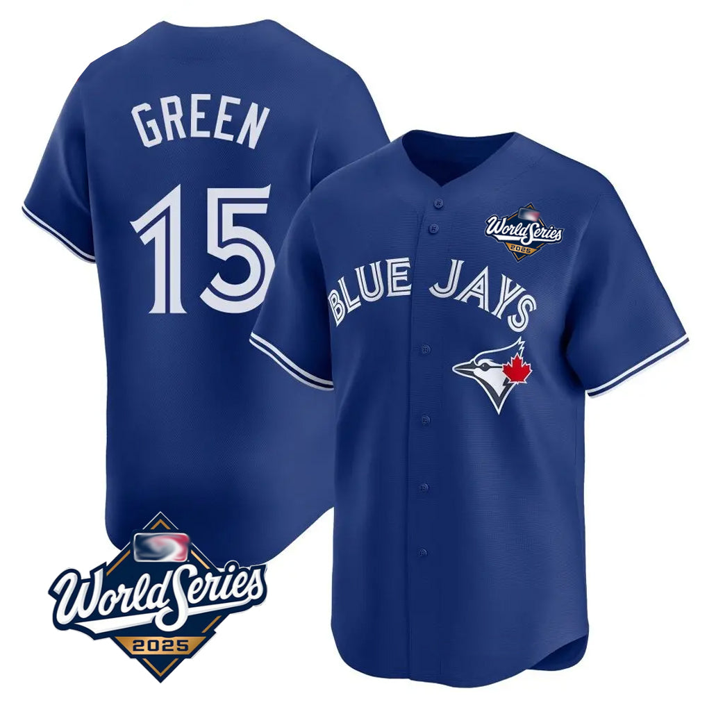 Choea T.Blue Jays #15 Chad Green Player Royal 2025 World Series Limited Stitched Jerseys