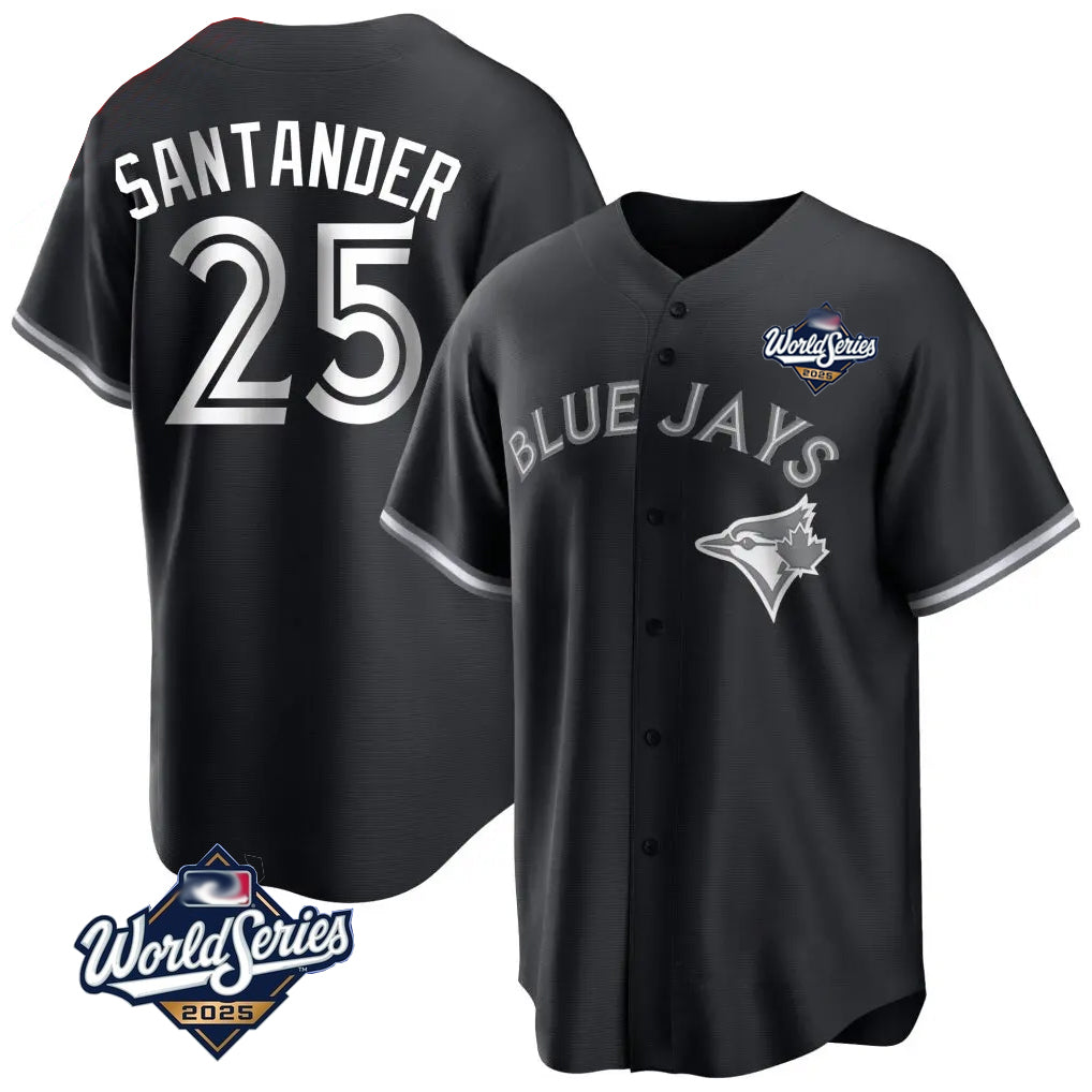 Choea T.Blue Jays #25 Anthony Santander Player Black 2025 World Series City Connect Limited Stitched Jerseys