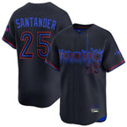 Choea T.Blue Jays #25 Anthony Santander Player Black&Blue City Connect Limited Stitched Jerseys