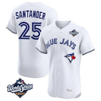 Choea T.Blue Jays #25 Anthony Santander Player White 2025 World Series Elite Limited Home Stitched Jerseys