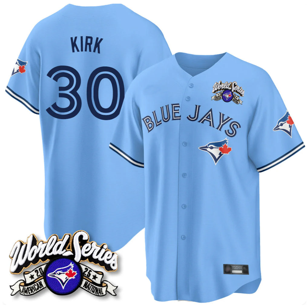Choea T.Blue Jays #30 Alejandro Kirk Player Blue 2025 American League All Stitched Jerseys