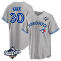 Choea T.Blue Jays #30 Alejandro Kirk Player Gray 2025 World Series Limited Stitched Jerseys