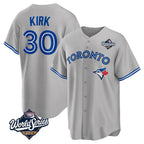 Choea T.Blue Jays #30 Alejandro Kirk Player Gray 2025 World Series Limited Stitched Jerseys