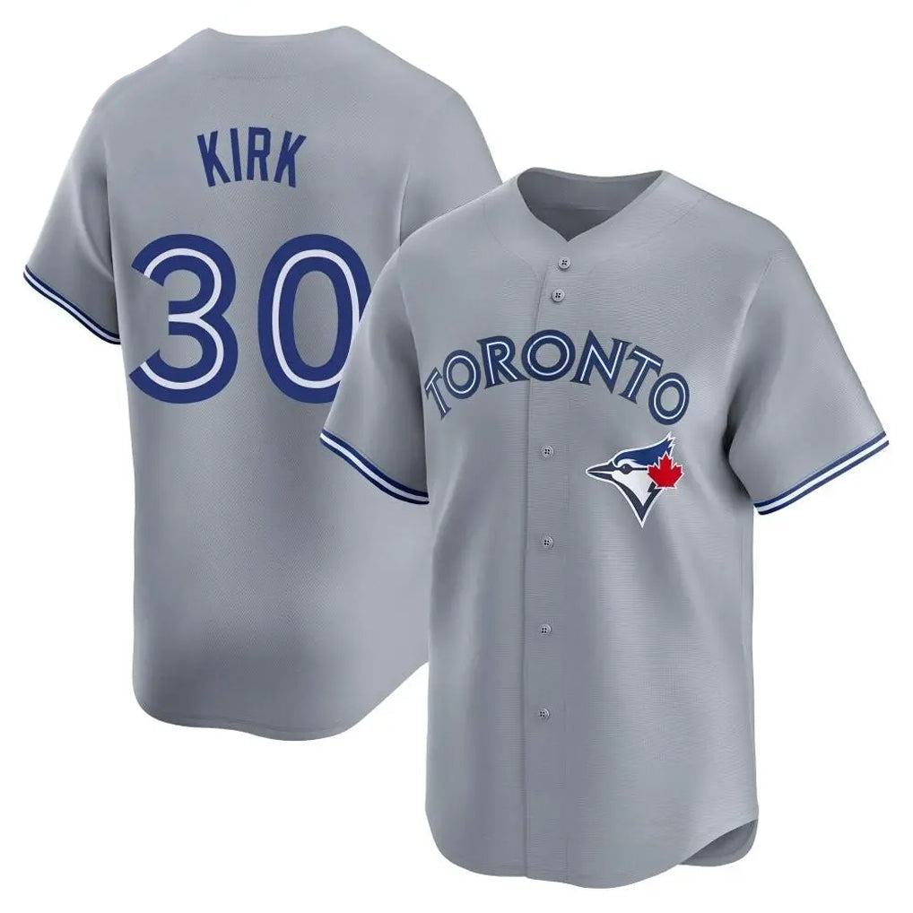 Choea T.Blue Jays #30 Alejandro Kirk Player Gray Home Limited Stitched Jerseys