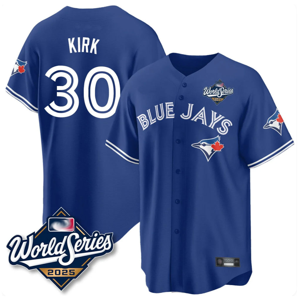 Choea T.Blue Jays #30 Alejandro Kirk Player Royal 2025 World Series Limited Stitched Jerseys