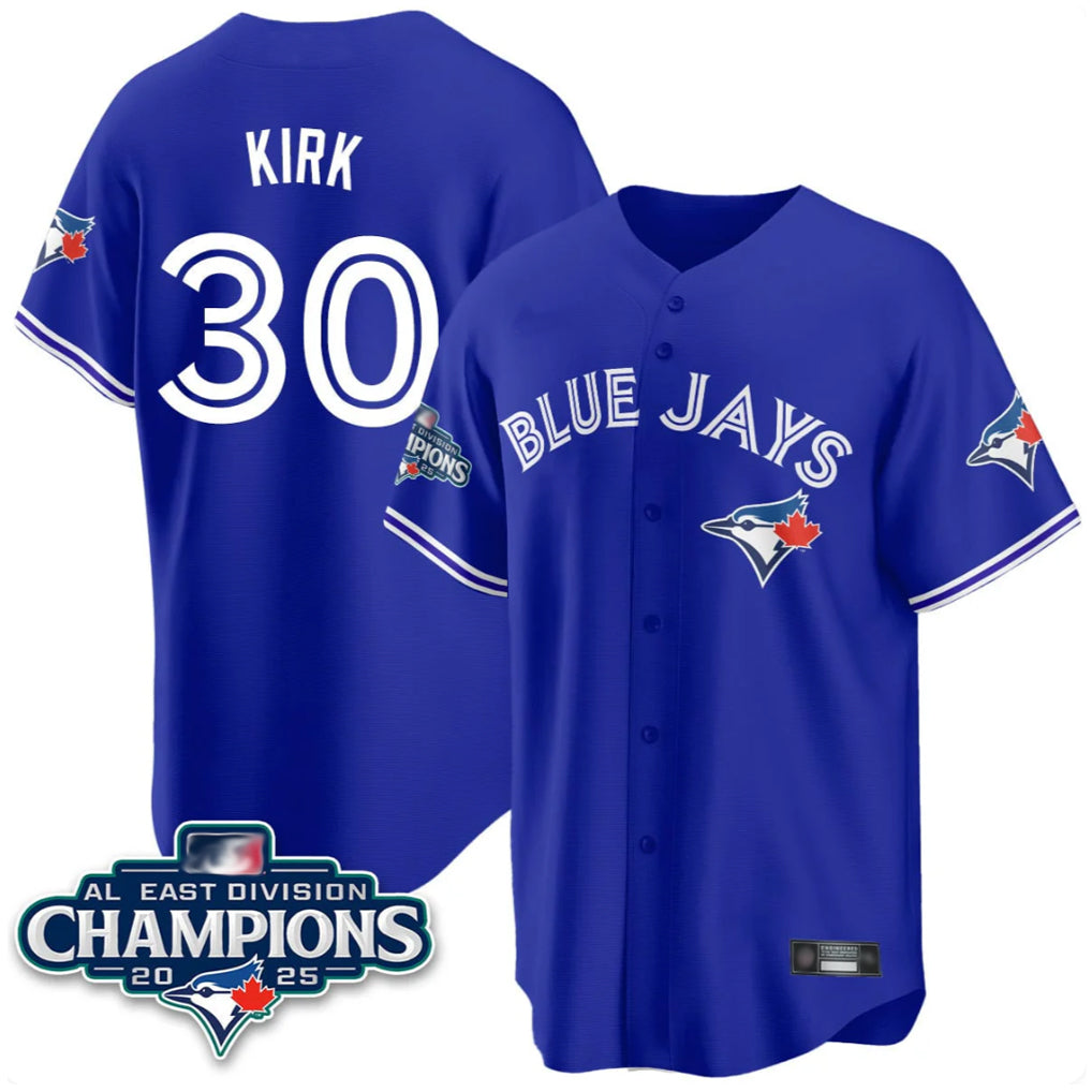 Choea T.Blue Jays #30 Alejandro Kirk Player Royal AL East Division All Stitched Jerseys