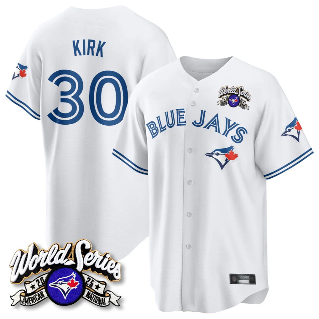 Choea T.Blue Jays #30 Alejandro Kirk Player White 2025 American League All Stitched Jerseys