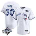 Choea T.Blue Jays #30 Alejandro Kirk Player White 2025 World Series Home Limited Stitched Jerseys