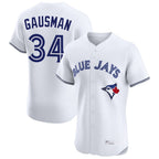 Choea T.Blue Jays #34 Kevin Gausman Player White Home Elite Stitched Jerseys