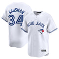 Choea T.Blue Jays #34 Kevin Gausman Player White Home Limited Stitched Jerseys