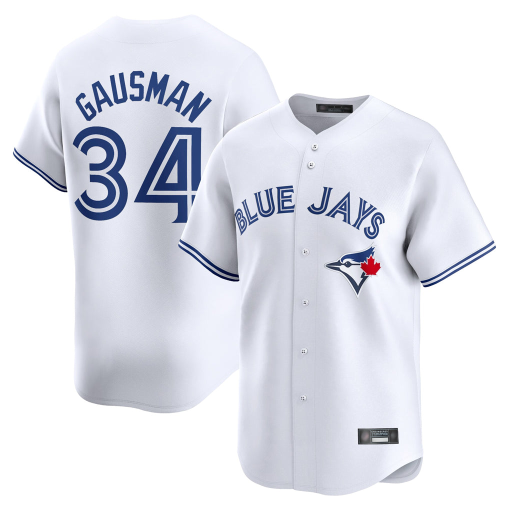 Choea T.Blue Jays #34 Kevin Gausman Player White Home Limited Stitched Jerseys