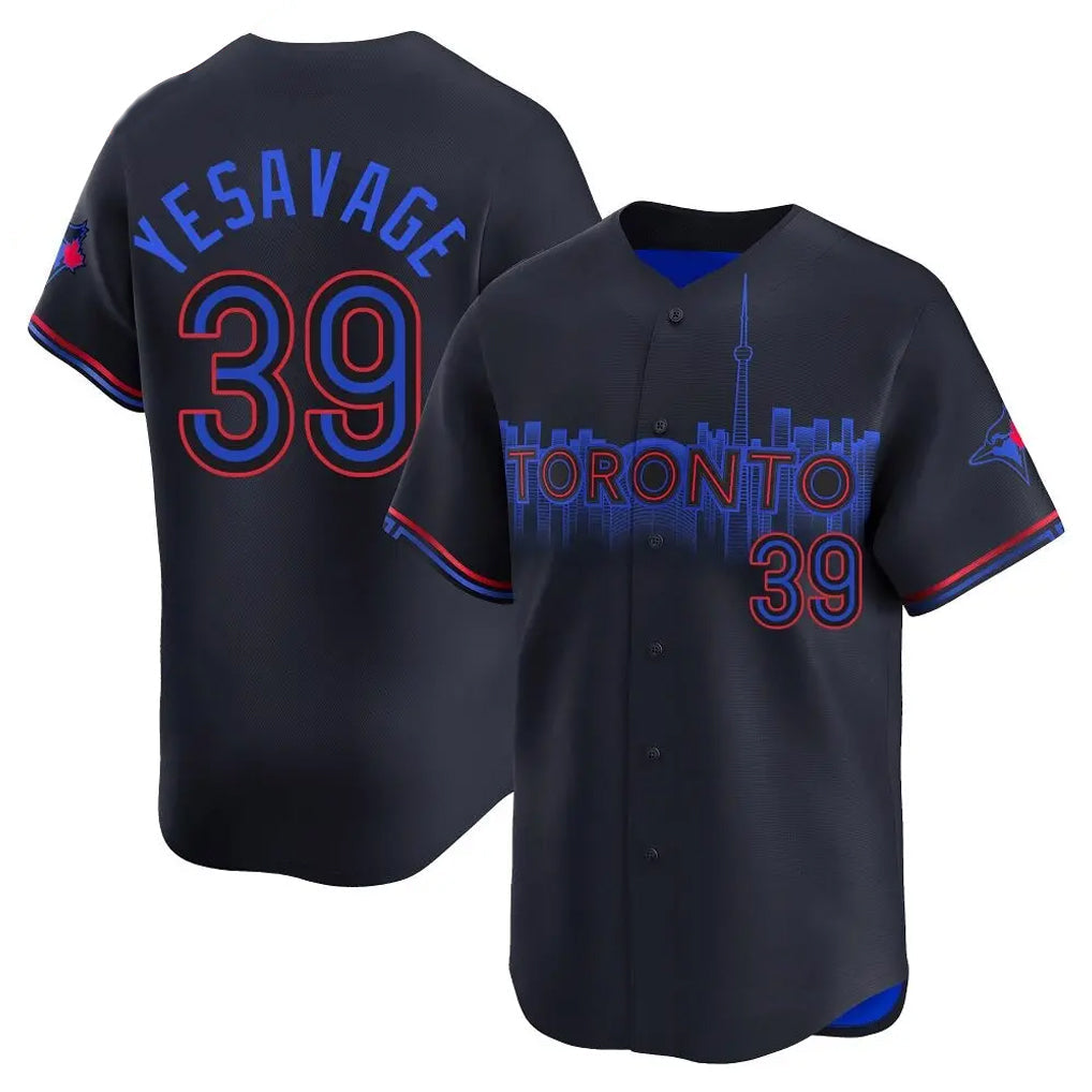 Choea T.Blue Jays #39 Trey Yesavage Player Black City Connect Limited Stitched Jerseys