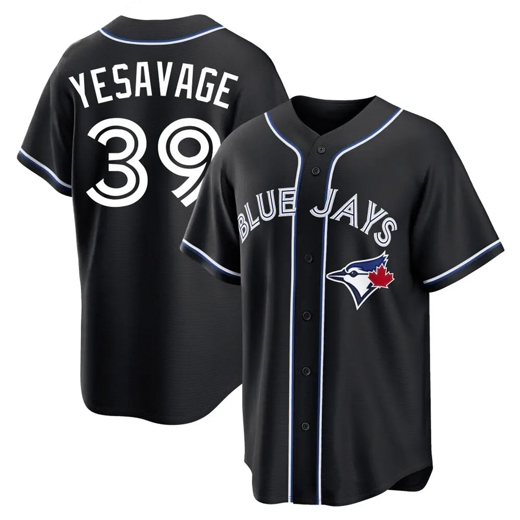 Choea T.Blue Jays #39 Trey Yesavage Player Black Home Game Stitched Jerseys