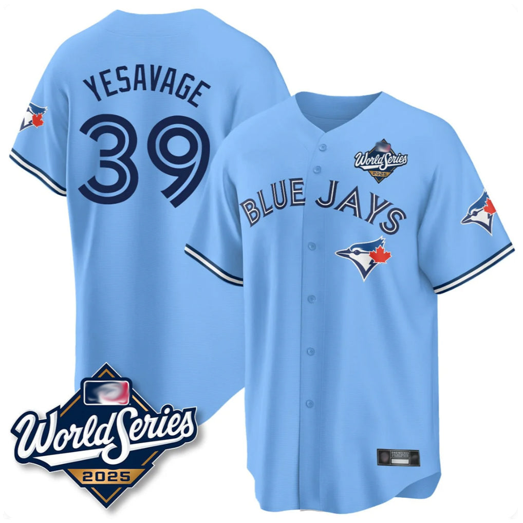 Choea T.Blue Jays #39 Trey Yesavage Player Blue 2025 World Series Limited All Stitched Jerseys