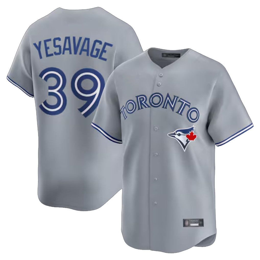 Choea T.Blue Jays #39 Trey Yesavage Player Gray Home Limited Stitched Jerseys