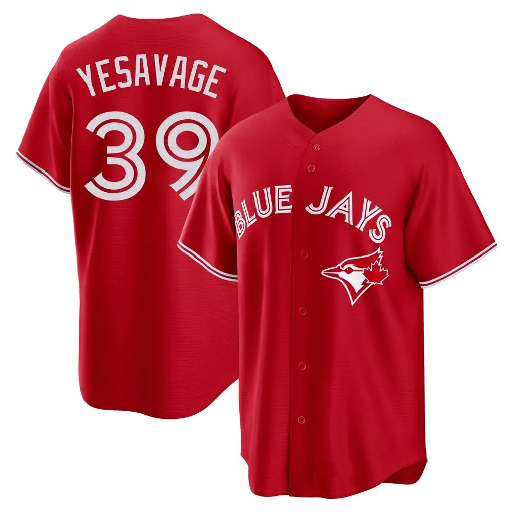Choea T.Blue Jays #39 Trey Yesavage Player Red Home Game Stitched Jerseys