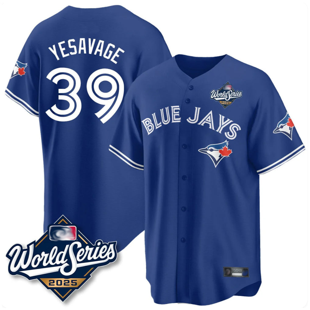 Choea T.Blue Jays #39 Trey Yesavage Player Royal 2025 World Series Limited All Stitched Jerseys