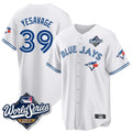 Choea T.Blue Jays #39 Trey Yesavage Player White 2025 World Series Game All Stitched Jerseys