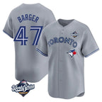 Choea T.Blue Jays #47 Addison Barger Player Gray 2025 World Series Stitched Jerseys