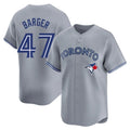 Choea T.Blue Jays #47 Addison Barger Player Gray Replica Stitched Jerseys