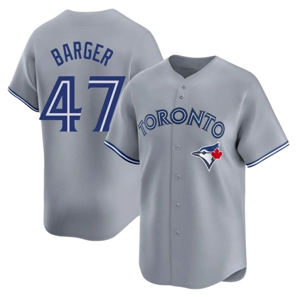 Choea T.Blue Jays #47 Addison Barger Player Gray Replica Stitched Jerseys