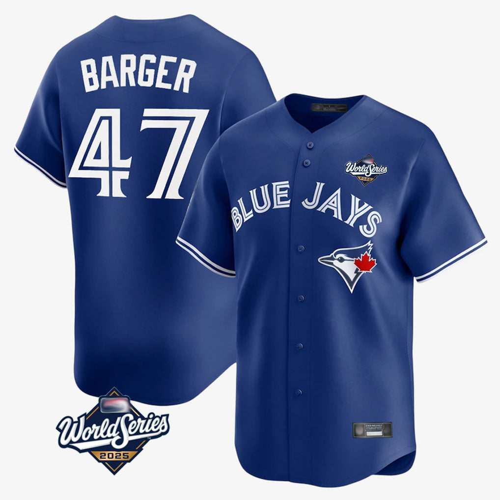 Choea T.Blue Jays #47 Addison Barger Player Navy 2025 World Series Limited Stitched Jerseys