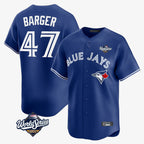 Choea T.Blue Jays #47 Addison Barger Player Navy 2025 World Series Limited Stitched Jerseys