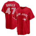Choea T.Blue Jays #47 Addison Barger Player Red Home Limited Game Stitched Jerseys
