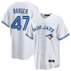 Choea T.Blue Jays #47 Addison Barger Player White Home Stitched Jerseys