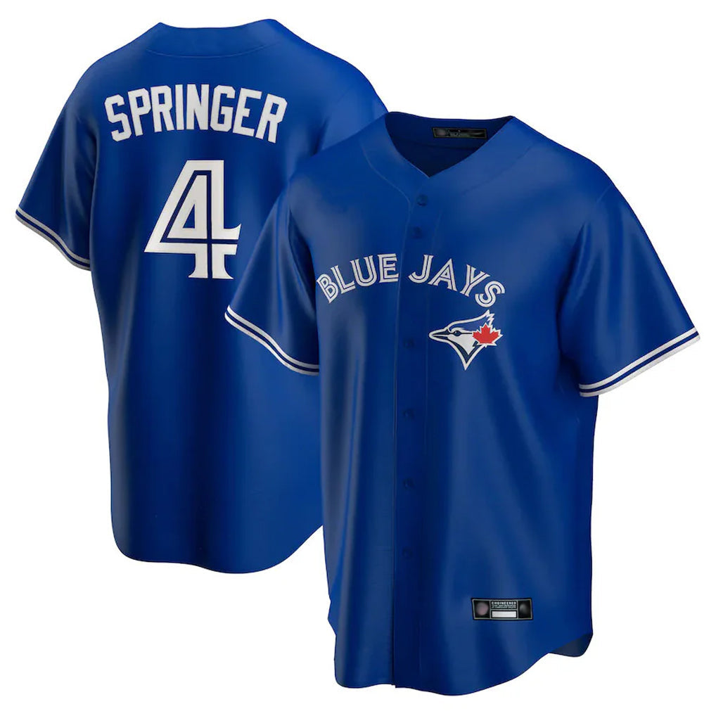 Choea T.Blue Jays #4 George Springer Player Royal Game Stitched Jerseys