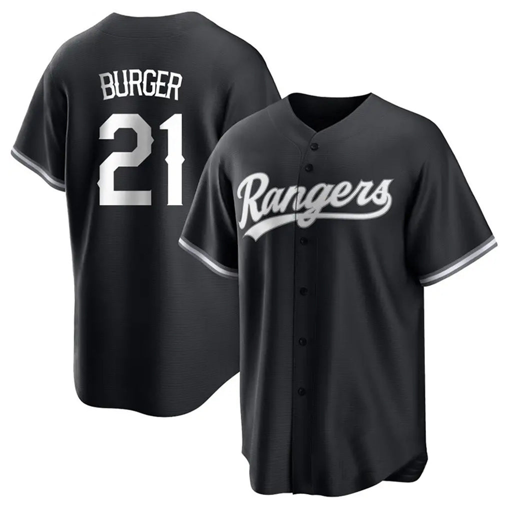 Choea T.Rangers #21 Jake Burger Player Black Home Limited Stitched Jerseys