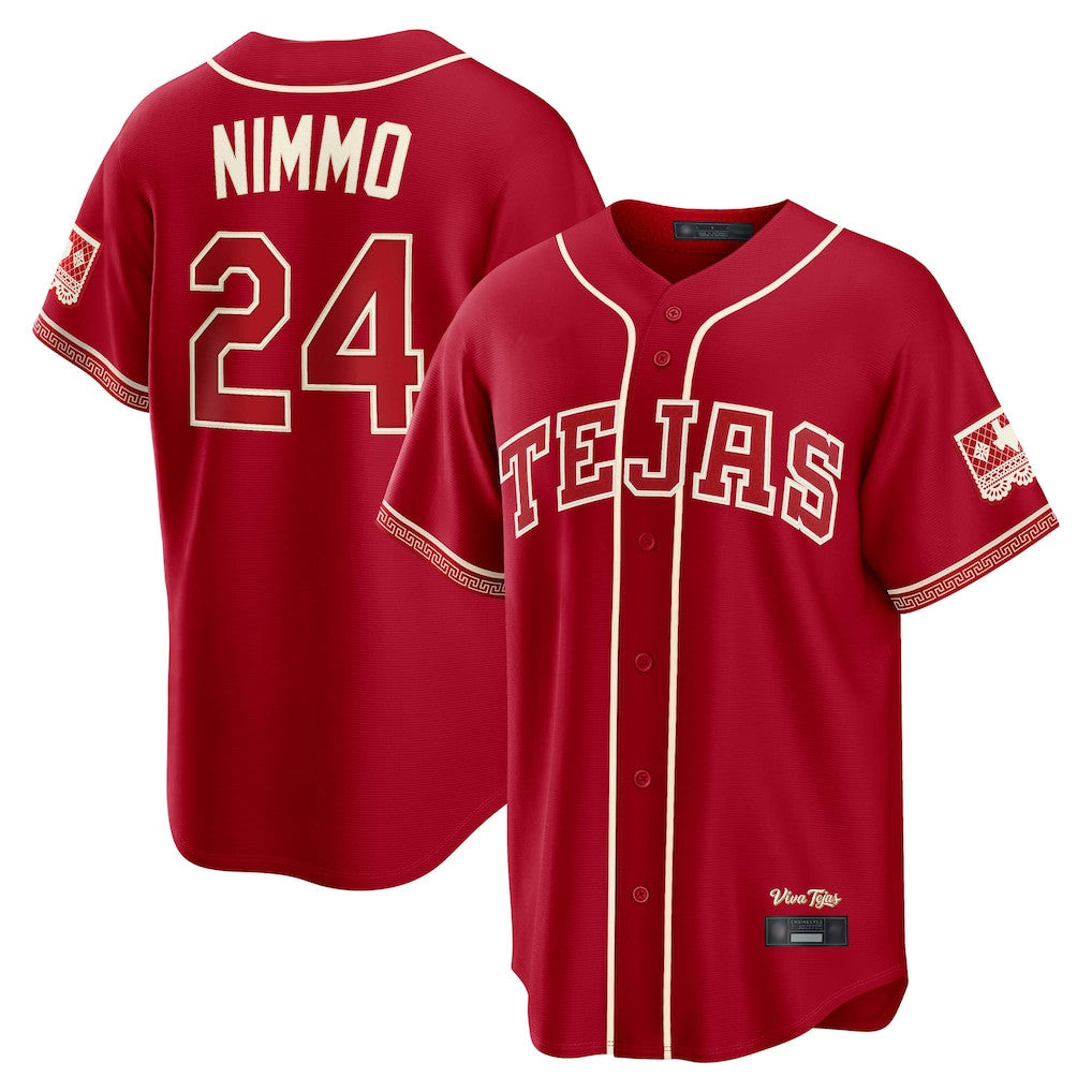 Choea T.Rangers #24 Brandon Nimmo Player Red 2026 City Connect Stitched Jerseys