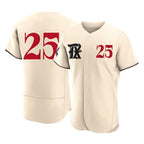 Choea T.Rangers #25 Buddy Bell Player Cream Limited City Connect Stitched Jerseys