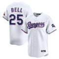 Choea T.Rangers #25 Buddy Bell Player White Home Limited Stitched Jerseys