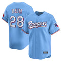 Choea T.Rangers #28 Jonah Heim Player Light Blue Home Limited Stitched Jerseys