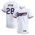 Choea T.Rangers #28 Jonah Heim Player White Gold Collection Limited Elite Stitched Jerseys