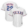 Choea T.Rangers #29 Adrian Beltre Player White Majestic Home Cool Stitched Jerseys