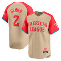 Choea T.Rangers #2 Marcus Semien Player Cream American League All-Star Game Limited Stitched Jerseys