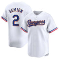 Choea T.Rangers #2 Marcus Semien Player Gold Collection Limited White Stitched Jerseys