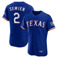 Choea T.Rangers #2 Marcus Semien Player Royal Elite Home Limited Stitched Jerseys