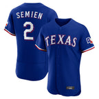 Choea T.Rangers #2 Marcus Semien Player Royal Elite Home Limited Stitched Jerseys