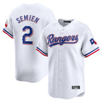 Choea T.Rangers #2 Marcus Semien Player White Home Limited Stitched Jerseys
